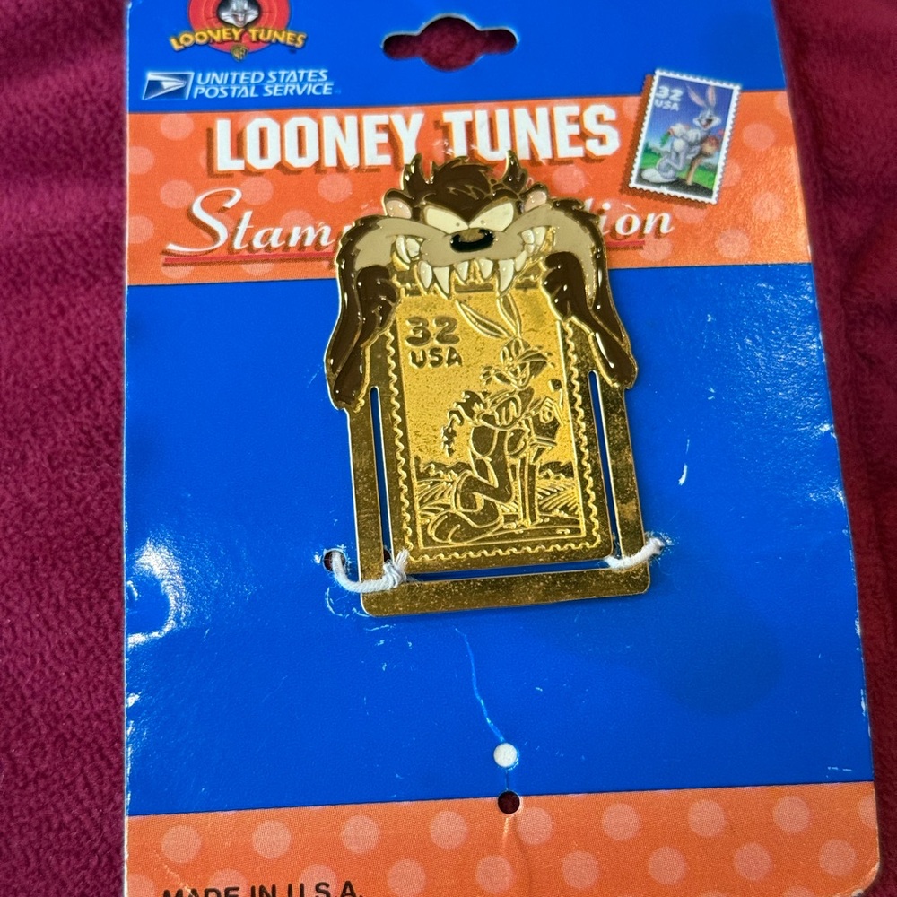 Vintage Looney Tunes Taz Stamp Bookmark